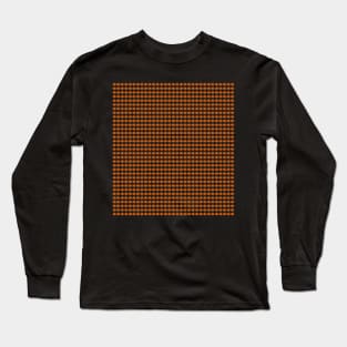 Pumpkin Pattern Black Background Long Sleeve T-Shirt